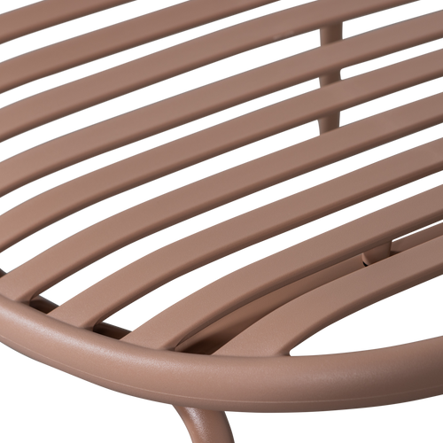 WOOOD tuin fauteuil Bruce - Metaal - Zalm Roze - 73x81x72 cm - vtwonen shop