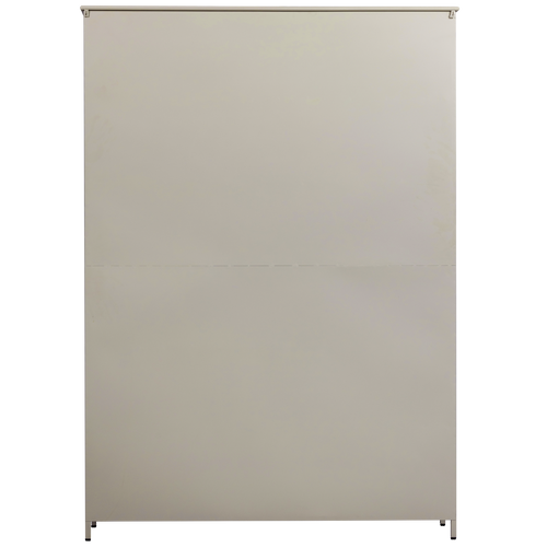 WOOOD 3-deurs vitrinekast XL Exhibit - Metaal - Zand - 200x140x44