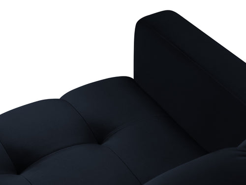 Cosmopolitan Design Fauteuil Bali flueel, donkerblauw - 96x87x75cm