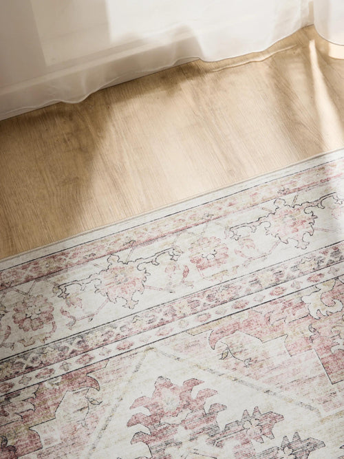 benuta wasbaar vloerkleed George - roze/beige - 140x200 cm