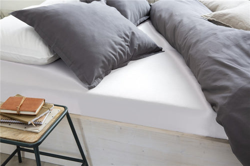 Walra - Hoeslaken Jersey - 180x200/210 cm - Wit
