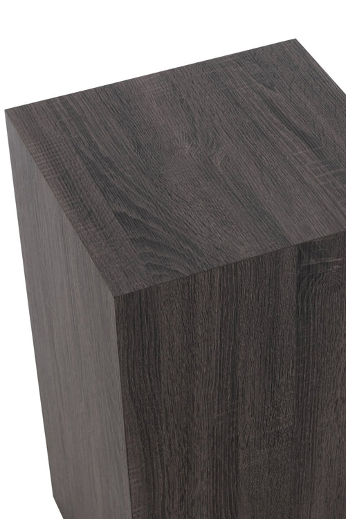 J-Line sokkel Rechthoekig - hout - grijs - small
