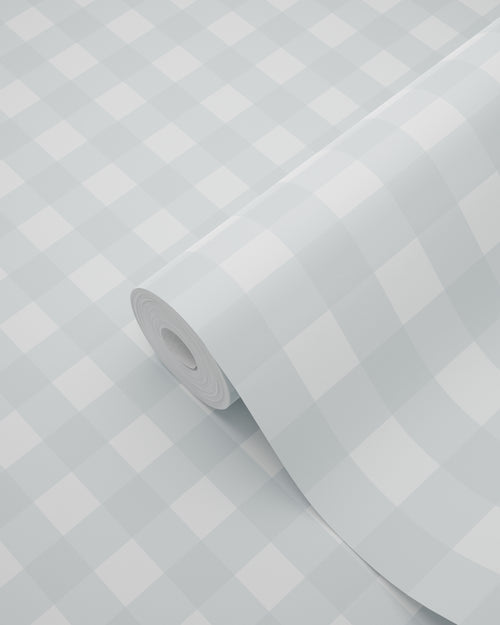 ESTAhome behang geblokt motief lichtblauw - 50 x 900 cm - 131298 - vtwonen shop