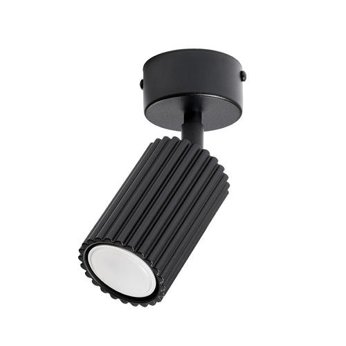 Sollux Lighting Plafondlamp KARBON 1 zwart - 7x7x18cm