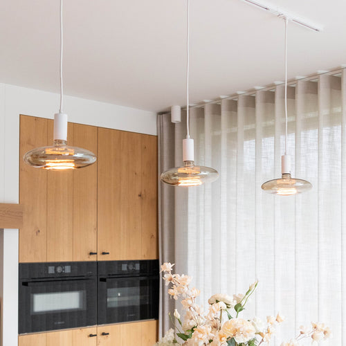 Atmooz hanglamp Freely voor railverlichting - wit - Ø 4 x H 140 cm - E27