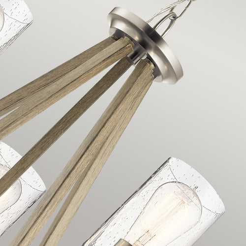 Elstead Kichler Deryn Multi Arm Hanglamp Plafondlamp Distressed Antique Grey