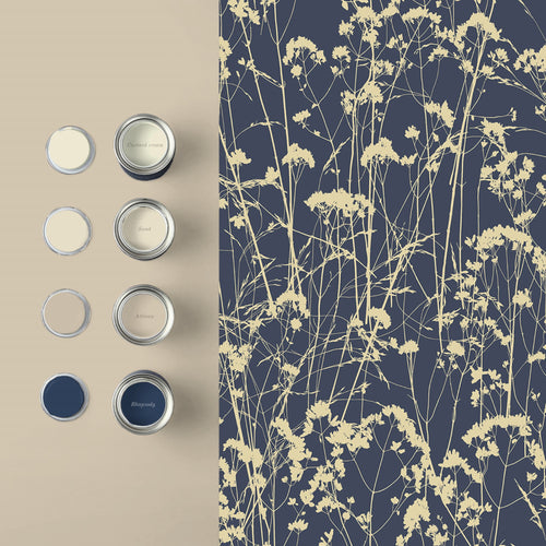 Graham & Brown Vliesbehang - Grace Midnight - 10mx52cm - vtwonen shop