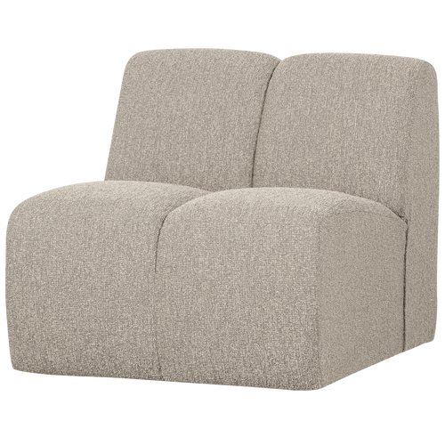 WOOOD 1-zits bank Mojo - Bouclé - Beige Melange - 74x80x97 cm - vtwonen shop