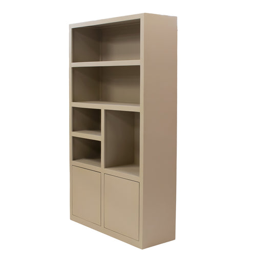 Giga Meubel Wandkast Xander - Hardhout/Hout - Beige - 120x45x220cm - vtwonen shop