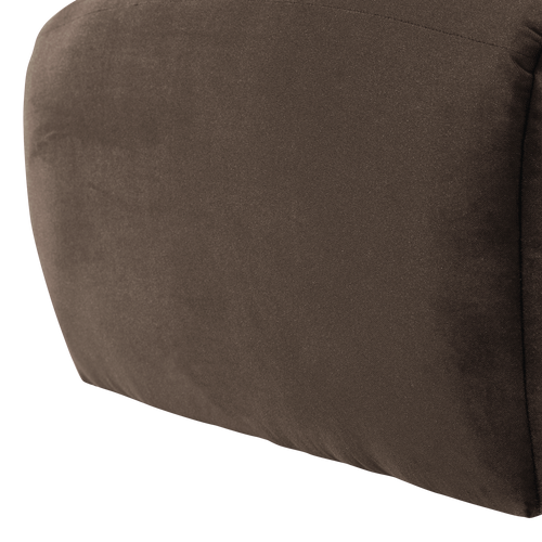 WOOOD poef Mojo Base - Velvet - Bruin - 45x84x64