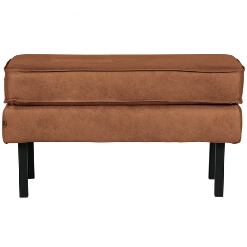 BePureHome hocker op poten Rodeo - Recycle Leer - Cognac - 45x84x54 - vtwonen shop