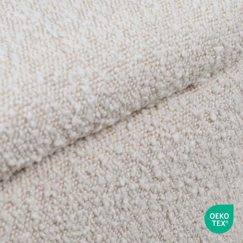 Nolon Nout-Mare Bureaustoel Bouclé Beige - Armleuning - Zwart