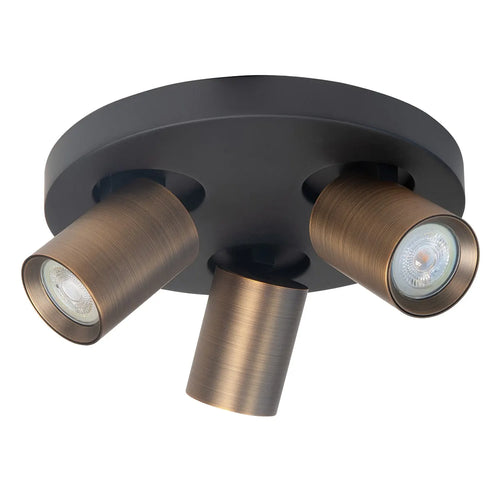 Highlight spot Oliver - 3 lichts - 25  x 13   cm - zwart brons - vtwonen shop