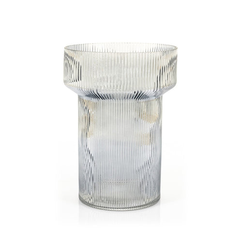 FurniLux Riba 4 vaas - Grey 21x21x28,5 cm - vtwonen shop