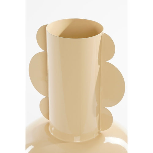 Mica Decorations  Boyd Vaas - H36 x Ø25 cm - Metaal - Beige