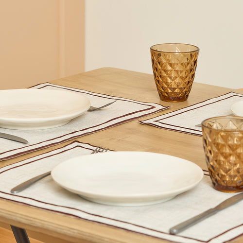 Salt & Pepper - Plat bord 27,5cm beige Rocca - Set van 4