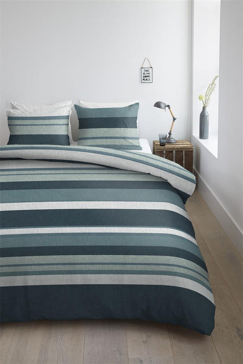 Ambiante dekbedovertrek Dani - 140x200/220 cm - blauw