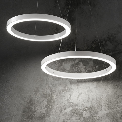 Ideal Lux Oracle - Geïntegreerde LED Small Ceiling Pendel wit 3000K