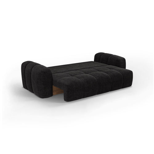 Premium Interiors - Slaapbank met opbergruimte SKY - kruisweefsel donker antraciet 260cm