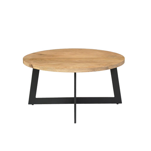 Starfurn Salontafel Atlanta - Rond Naturel Hout - Set van 2