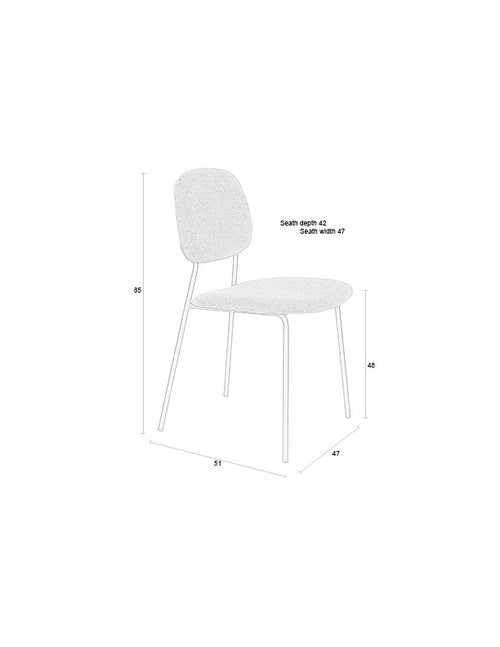 Housecraft Living Roos Eetkamerstoelen Licht Beige - Set van 2 - vtwonen shop