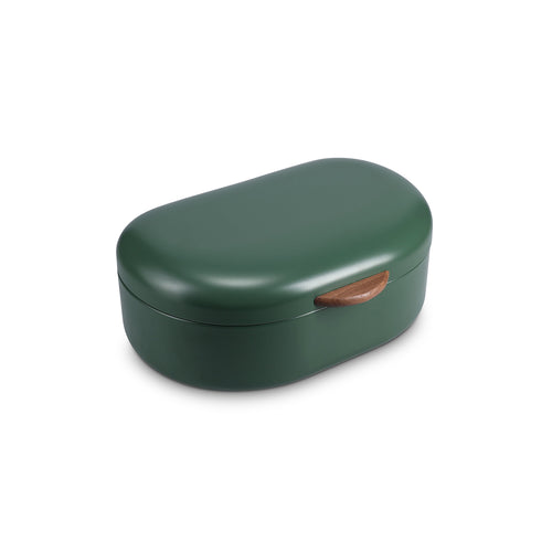 Salt & Pepper - Broodtrommel 33,5x21xH14,5cm groen Crust