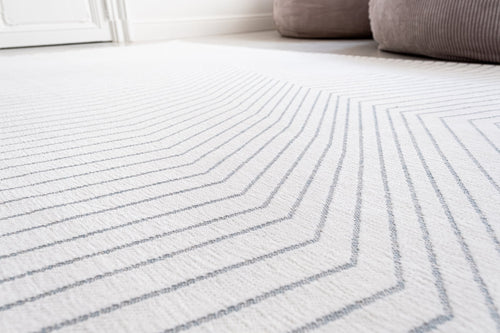 Jules Flipo vloerkleed 9172 White Grey - Wit - 170 x 240 cm