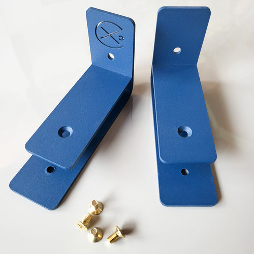 Fabricado wandplank Schappie – denim - 60 cm met wandhaken blauw - vtwonen shop