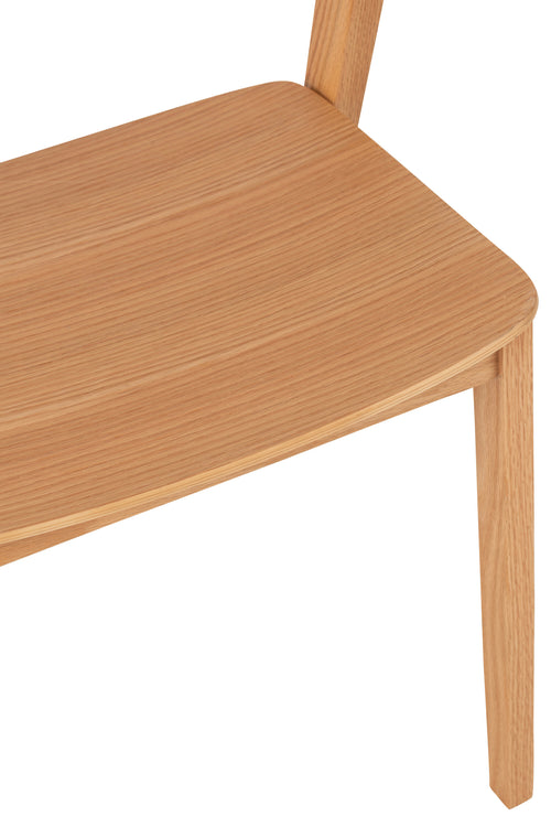 J-Line stoel Laga - eikhout/multiplex - naturel - vtwonen shop