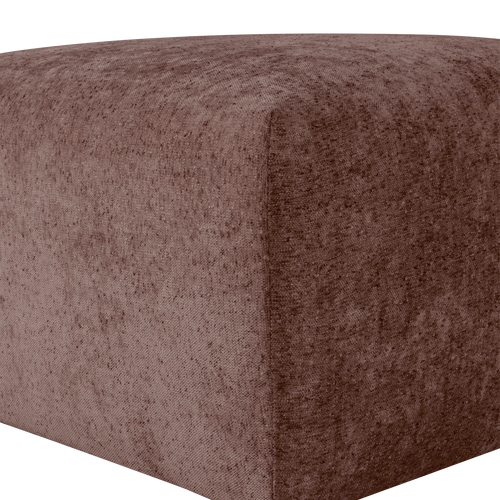 WOOOD hocker slub Umina - Chenille - Oudroze