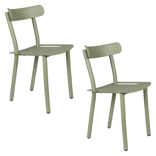 Zuiver Friday Tuinstoel Groen - Set van 2 - vtwonen shop