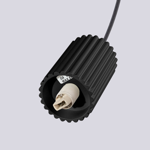 Sollux Lighting Hanglamp HALO 1 zwart - 12x12x120cm