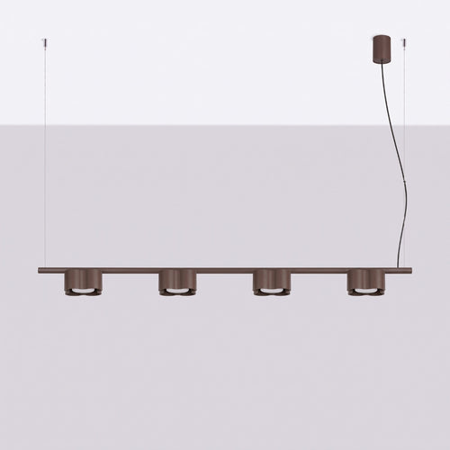 Sollux Lighting Kroonluchter OVIO 4 bruin Gx53 - 122x12x208cm