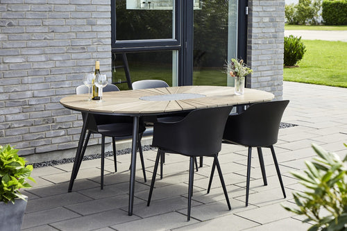 Lisomme Dian kunststof tuinstoel zwart - vtwonen shop