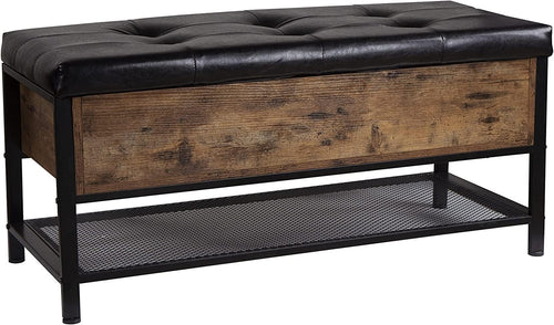 Furnilux Schoenenbank met opbergruimte Nexus - Bruin - 100x35x45 cm