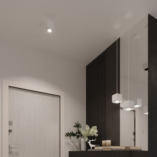 Sollux Lighting Wandlamp QUAD 1 wit - 10x12x10cm