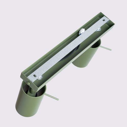 Sollux Lighting Plafondlamp RING 2 olijfgroen - 30x6x17cm