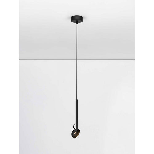 Nova Luce OLA Slanke hanglamp voor aan het plafond, zandkleurig zwart, LED 4W 256lm 3000K