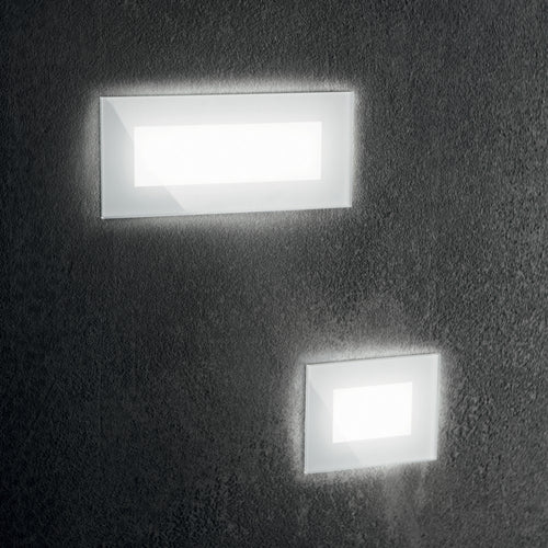 LED Buiten Inbouw Wandlamp Wit IP65, 3000K