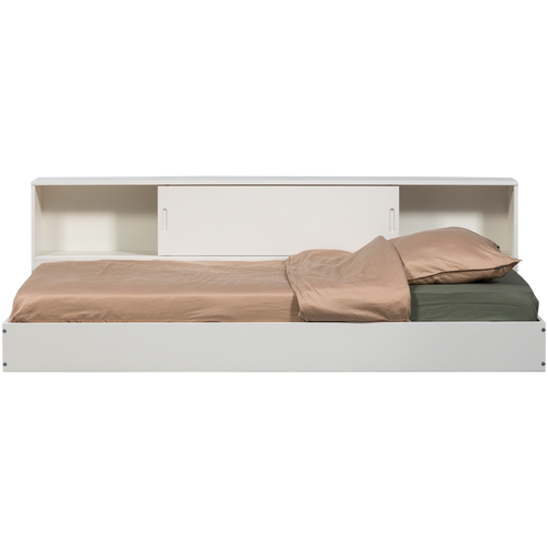 WOOOD bed Carter - Grenenhout - Wit - 90x200