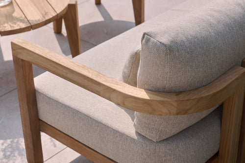 Hartman 3-Zits Loungebank Moira - Teak Naturel - 205x81x60cm - vtwonen shop