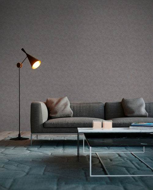 A.S. Création behang effen bruin en grijs - 53 cm x 10.05 m - AS-377708 - vtwonen shop