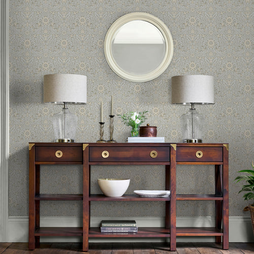 Laura Ashley Vliesbehang - Delamore Stone