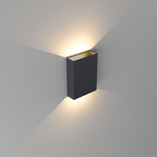 Artdelight Wandlamp Memphis - Zwart/Mat Goud