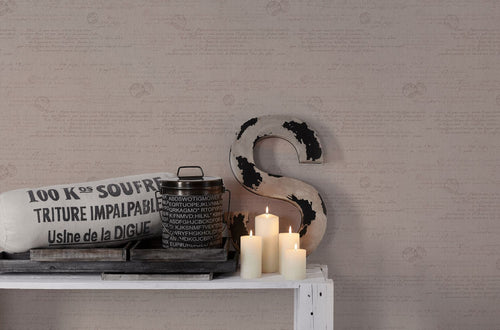 Livingwalls behang art deco motief bruin - 53 cm x 10.05 m - AS-363823