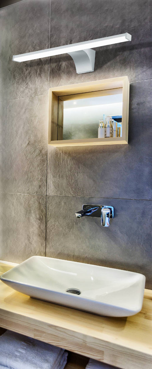 EGLO spiegellamp Pandella 2 - led - 40 cm - zilver/grijs/wit - vtwonen shop