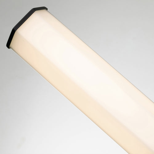 Elstead Hinkley Facet Geïntegreerde LED Badkamer Wandlamp Mat Zwart, 3000K, IP44