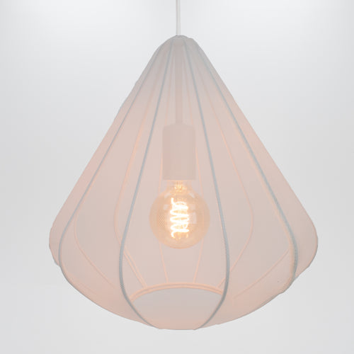 EGLO hanglamp Dolwen - e27 - ø 33,5 cm - wit - textiel - vtwonen shop