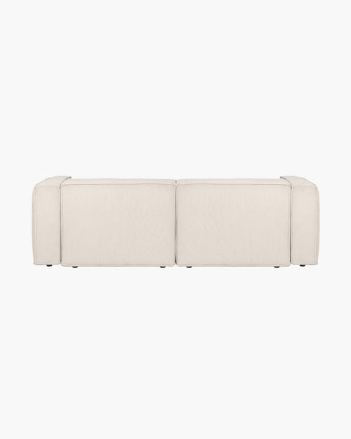 noo.ma Lobi 3-zitsbank, beige corduroy, 243 x 97,5 x 73,5 cm