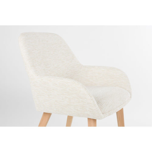Housecraft Living Loua Eetkamerstoelen Off-White - Set van 2 - vtwonen shop